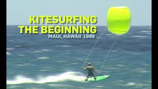 THE BEGINNING of KITESURFING 1998 Hawaii Archives [upl. by Braasch86]