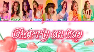 Bini  Cherry on top FULL LYRICS [upl. by Arait]