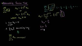 Alternating series test  Series  AP Calculus BC  Khan Academy [upl. by Nanette491]