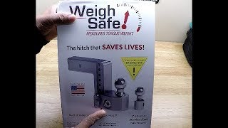 Weight Safe Hitch w BuiltIn Scale for Towing part 1 [upl. by Barr]