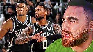 LosPollosTV Goes Off Reacting To Damian Lillard Traded To The Bucks And Not The Heat [upl. by Reppep184]