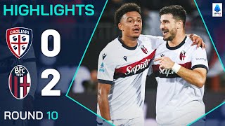 CAGLIARIBOLOGNA 02  HIGHLIGHTS  Orsolini and Odgaard stun Cagliari  Serie A 202425 [upl. by Ahseela581]