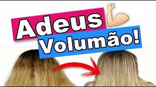 COMO DIMINUIR O VOLUME DA RAIZ DO CABELO  RECEITA PRA ALINHAR DIMINUIR VOLUME E FRIZZ [upl. by Bancroft]