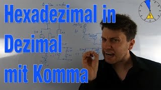 Hexadezimal in Dezimal mit KOMMA umwandeln  Zahlensystem  Informatik [upl. by Rialc470]