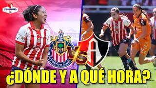 🚨EN VIVO Chivas Femenil vs Atlas Femenil  📺POR DÓNDE Y A QUÉ HORA VERLO  Pretemporada Chivas [upl. by Riesman369]