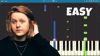 Lewis Capaldi  Someone You Loved  EASY Piano Tutorial [upl. by Brunelle]