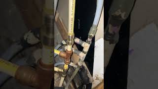 Pex pipe install shorts plumbing rate [upl. by Brotherson57]