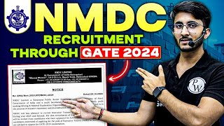 NMDC Recruitment Through GATE 2024  GATE Wallah [upl. by Frechette]