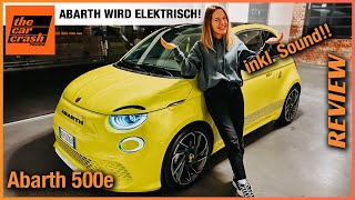 Abarth 500e im Test 2023 Das musst du zum elektrischen Abarth wissen Review  Sound  Fiat 500 e [upl. by Asselam]