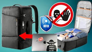 Inateck 42 Liter Reiserucksack Laptoptasche mit Diebstahlschutz amp RFID Protection  Unboxing [upl. by Nekciv511]