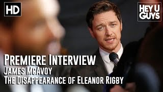 James McAvoy Interview  The Disappearance of Eleanor Rigby Premiere [upl. by Onaimad]