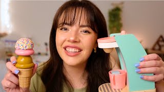 ASMR My Entire Wooden Toy Collection wooden makeup skincare coffee shops deli ice cream [upl. by Rimidalg]