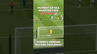 Maarten Paes Debut di TIMNAS INDONESIA Save Penalty Dibacakan Sholawat oleh Suporter maulidnabi [upl. by Talia969]