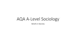 Defining Ideology  Beliefs in Society  ALevel Sociology [upl. by Tymon665]