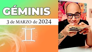 GÉMINIS  Horóscopo de hoy 3 de Marzo 2024 [upl. by Ahsataj]