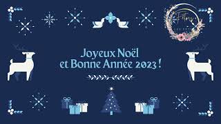 Carte de voeux Joyeux Noël et bonne année 2023 🎄🥳🎉 [upl. by Bonina]