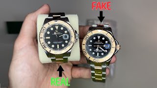 REAL VS FAKE ROLEX YACHTMASTER 126621 40MM WRISTWATCH COMPARISON [upl. by Costello386]