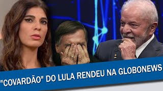 ANDRÉIA SADI SE IRRITA COM LULA E CRITICA APÓS PRESIDENTE CHAMAR BOLSONARO DE COVARDÃO [upl. by Einafats]