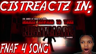 MARCH ONWARD TO YOUR NIGHTMARE FNAF 4 SONG REACTION  HARDCORE [upl. by Urson]