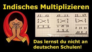 indisches Multiplizieren  geheime Lehrermethoden  Mathematik  Lehrerschmidt  einfach erklärt [upl. by Hickey964]