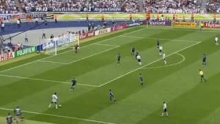 WM 2006 Deutschland Argentinien 11 Klose Live ARD [upl. by Colman593]