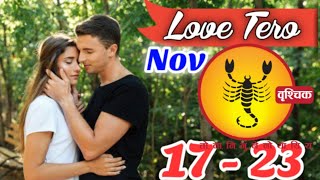 Scorpio  vruschik Weekly Love Tarot Reading  17  23 November 2024  HindiStarAstrologyHindi [upl. by Reggy770]