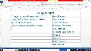 Ders 17 Hollandaca Emir Cümleleri De Imperatief NT2 [upl. by Eerized]