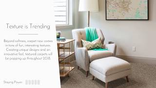 2018 Carpet Flooring Trends [upl. by Anomahs349]