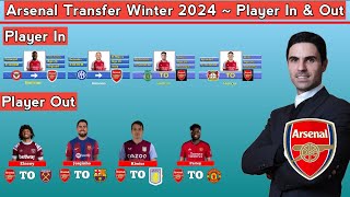 Arsenal Transfer Winter January 2024  Player In amp Player Out [upl. by Kerek77]