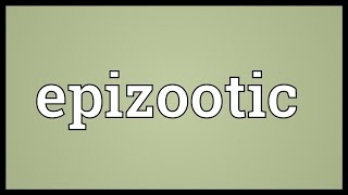 Epizootic Meaning [upl. by Weintrob]