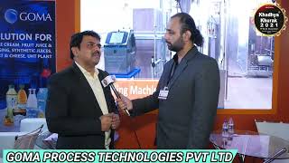 GOMA PROCESS TECHNOLOGIES PVT LTD  sharing their Reviews at Khadhya Khurak 2021 Exhibition [upl. by Ned]