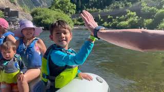 Family Rafting the Provo River with Outdoor Adventures [upl. by Kcirde]