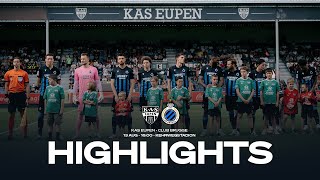 KAS EUPEN  CLUB BRUGGE  HIGHLIGHTS  20232024 [upl. by Olzsal]