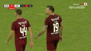 GOOOL CFR  Dinamo 32 Tachtsidis dă lovitura în prelungiri Execuție excepțională a grecului [upl. by Nyrhtakyram]