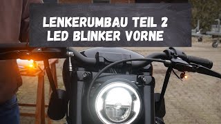 Harley Davidson Street Bob 114 LED Blinker Kellermann Atto Lenkerumbau  Part 2 [upl. by Ronald739]