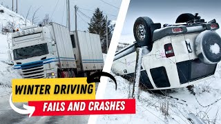 Winter driving fails and crashes [upl. by Dolly26]