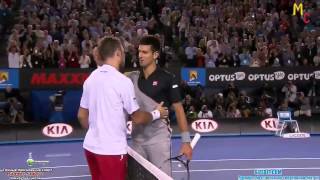 Wawrinka vs Djokovic Match point Australian Open 2014 [upl. by Hcib]