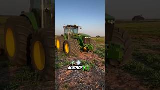 JOHN DEERE COM PNEUS LARGOS trator jonhdeere agro tractor shorts tratorista [upl. by Jurdi]