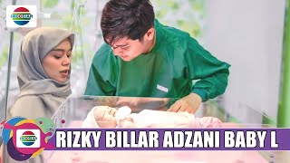 Momen Baby L Dilantunin Adzan Oleh Rizky Billar Setelah Lesti Melahirkan [upl. by Yoj]