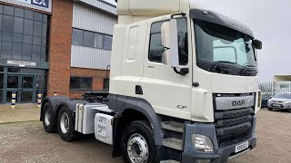 DAF FTT CF480 6X4 EURO 6 TRACTOR UNIT 2018  HX18 OLV [upl. by Duster201]