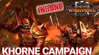 KHORNE CAMPAIGN MECHANICS are Crazy Strong  Total War Warhammer 3 [upl. by Nylisoj]