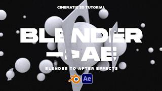 Make the Best 3D Motion Graphics  Blender to After Effects Workflow [upl. by Nuahsor]