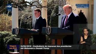 Declaração à Imprensa dos presidentes Jair Bolsonaro e Donald Trump [upl. by Royal444]