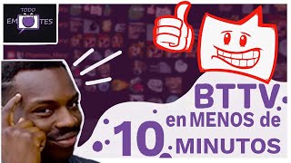 ¿Cómo instalar y configurar Better Twitch TV BTTV   Consigue más emotes para tu canal [upl. by Anaujnas]