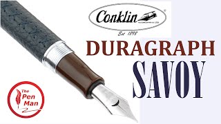 Conklin Duragraph Savoy Fountain Pen Review [upl. by Atinnek788]