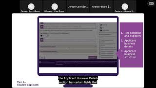 EMDG webinar How to submit your application online – Tier 1 [upl. by Corinna]