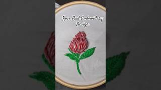 Rose Bud Embroidery Design 🌹rosebuds roseembroidery embroiderydesigns embroiderypatterns fypage [upl. by Hastings471]