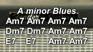 A minor Blues Backing track for guitar soloing [upl. by Strong520]