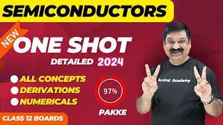 SEMICONDUCTORS OneShot 💥NCERT Class 12 Physics Chap 14 One shot Subscribe ArvindAcademy [upl. by Corrie411]