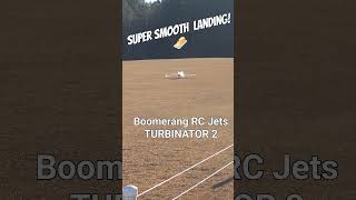 MindBlowing Smooth LandingUnbelievable Boomerang RC Jet Turbinator 2 [upl. by Ahasuerus]